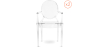 Buy Pack of 2 Transparent Dining Chair - Armrest Design - Louis King Transparent 58735 home delivery