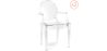 Buy Pack of 2 Transparent Dining Chair - Armrest Design - Louis King Transparent 58735 with a guarantee
