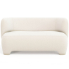 Buy 2/3 Seater Sofa - Upholstered in Bouclé Fabric - Janko White 61252 at MyFaktory