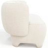 Buy 2/3 Seater Sofa - Upholstered in Bouclé Fabric - Janko White 61252 - in the UK