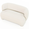 Buy 2/3 Seater Sofa - Upholstered in Bouclé Fabric - Janko White 61252 with a guarantee