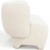 Buy 2/3 Seater Sofa - Upholstered in Bouclé Fabric - Janko White 61252 home delivery