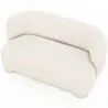 Buy 2/3 Seater Sofa - Upholstered in Bouclé Fabric - Janko White 61252 in the United Kingdom