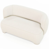 Buy 2/3 Seater Sofa - Upholstered in Bouclé Fabric - Janko White 61252 in the United Kingdom