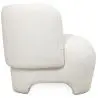 Buy  Upholstered Armchair - Bouclé Fabric Lounge Chair - Janko White 61296 home delivery