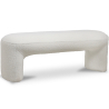 Buy Upholstered Bench in Bouclé Fabric - Loriel White 61307 home delivery