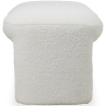 Buy Upholstered Bench in Bouclé Fabric - Loriel White 61307 at MyFaktory