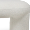 Buy Upholstered Bench in Bouclé Fabric - Loriel White 61307 in the United Kingdom