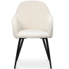 Buy Upholstered Dining Chair in Velvet - Saza Beige 61297 in the United Kingdom