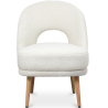 Buy Upholstered Dining Chair in Bouclé - Arka White 61298 in the United Kingdom