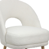 Buy Upholstered Dining Chair in Bouclé - Arka White 61298 - prices