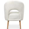 Buy Upholstered Dining Chair in Bouclé - Arka White 61298 with a guarantee