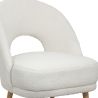 Buy Upholstered Dining Chair in Bouclé - Arka White 61298 - in the UK