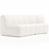 Buy Modular Sofa - Upholstered in Bouclé - 2 Modules - 3/4 Seater - Barkleyn White 61308 at MyFaktory