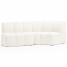 Buy Modular Sofa - Upholstered in Bouclé - 2 Modules - 3/4 Seater - Barkleyn White 61308 - in the UK