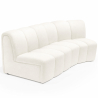 Buy Modular Sofa - Upholstered in Bouclé - 2 Modules - 3/4 Seater - Barkleyn White 61308 in the United Kingdom