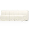Buy Modular Sofa - Upholstered in Bouclé - 2 Modules - Barkleyn White 61308 - in the UK