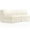 Buy Modular Sofa - Upholstered in Bouclé - 2 Modules - Barkleyn White 61308 - in the UK