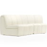 Buy Modular Sofa - Upholstered in Bouclé - 2 Modules - Barkleyn White 61308 at MyFaktory