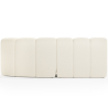Buy Modular Sofa - Upholstered in Bouclé - 2 Modules - Barkleyn White 61308 with a guarantee
