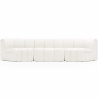 Buy Modular Sofa - Upholstered in Bouclé - 3 Modules  - 4/5 Seater - Barkleyn White 61309 - in the UK