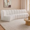 Buy Modular Sofa - Upholstered in Bouclé - 3 Modules  - Barkleyn White 61309 - prices
