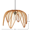 Buy Rattan Ceiling Lamp - Boho Bali Style - Heyma Natural 61311 home delivery