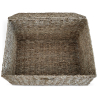 Buy Natural Fiber Basket with Lid - 40x30CM - Vernui Brown 61313 - in the UK