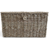 Buy Natural Fiber Basket with Lid - 40x30CM - Vernui Brown 61313 - in the UK