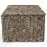 Buy Natural Fiber Basket with Lid - 40x30CM - Vernui Brown 61313 with a guarantee