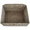 Buy Natural Fiber Basket with Lid - 40x30CM - Vernui Brown 61313 - in the UK
