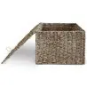 Buy Natural Fiber Basket with Lid - 40x30CM - Vernui Brown 61313 home delivery