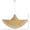 Buy Rattan Ceiling Lamp - Boho Bali Style - Greya Natural 61312 home delivery