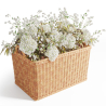 Buy Rattan Basket with Handles - 45x35CM - Gyua Natural 61315 - prices