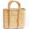 Buy Natural Fiber Basket with Handles - 25x12CM - Gretye Natural 61316 - in the UK