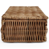 Buy Rattan Basket with Lid / 26x10CM - Deral Natural 61317 in the United Kingdom