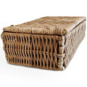 Buy Rattan Basket with Lid / 26x10CM - Deral Natural 61317 home delivery