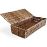 Buy Rattan Basket with Lid / 26x10CM - Deral Natural 61317 in the United Kingdom