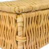 Buy Rattan Basket with Lid / 26x10CM - Deral Natural 61317 home delivery