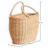 Buy Rattan Basket with Handles - Frinay Natural 61318 - in the UK