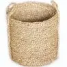 Buy Natural Fiber Basket with Handles - 30x30CM - Gressa Natural 61319 at MyFaktory