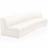 Buy Modular Sofa - Upholstered in Bouclé - 3 Modules - 4/5 Seater - Barkleyn II White 61310 in the United Kingdom