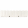 Buy Modular Sofa - Upholstered in Bouclé - 3 Modules - 4/5 Seater - Barkleyn II White 61310 - in the UK