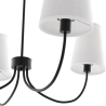 Buy Black Ceiling Chandelier with 4 Shades - Xium Black 61333 at MyFaktory