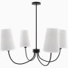 Buy Black Ceiling Chandelier with 4 Shades - Xium Black 61333 - in the UK