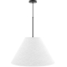 Buy Hanging Ceiling Lamp with Fabric Shade - Derila Black 61334 in the United Kingdom