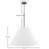 Buy Hanging Ceiling Lamp with Fabric Shade - Derila Black 61334 - prices
