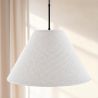 Buy Hanging Ceiling Lamp with Beige Fabric Shade - Derila Black 61334 - prices