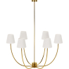 Buy Gold Ceiling Chandelier with 6 Shades - Derny Gold 61335 at MyFaktory