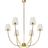 Buy Gold Ceiling Chandelier with 6 Shades - Derny Gold 61335 with a guarantee